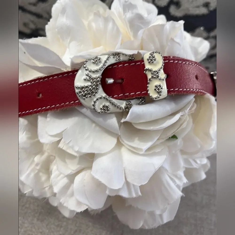 Blumarine Baby Made In Italy Size 24 Genuine Leather Belt - Picture 2 of 9